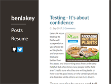 Tablet Screenshot of benlakey.com
